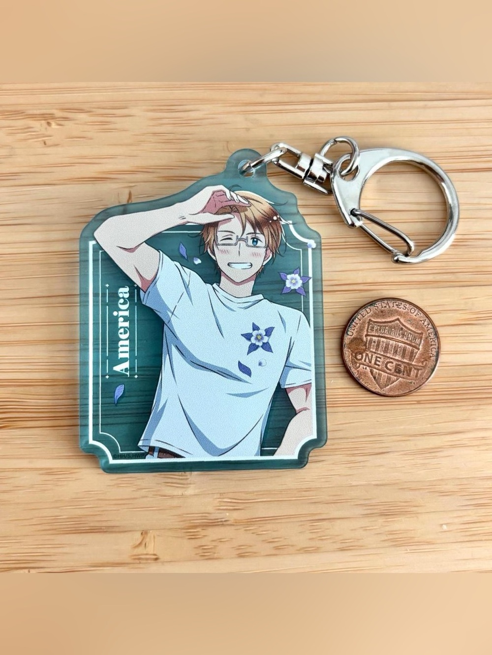 Rare Hetalia axis powers america keychain